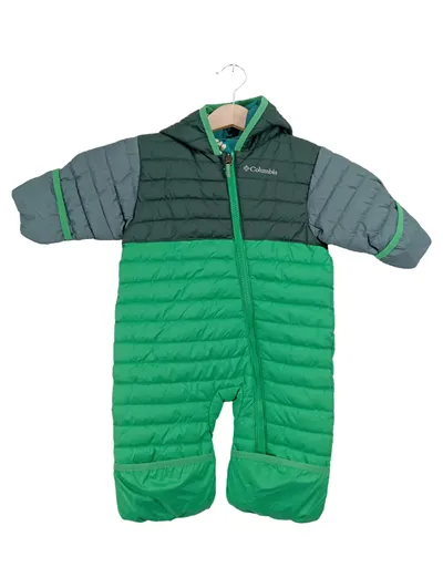 Columbia Kinder Schneeanzug Overall Gr. 80/86 Grün Daunen Outdoor