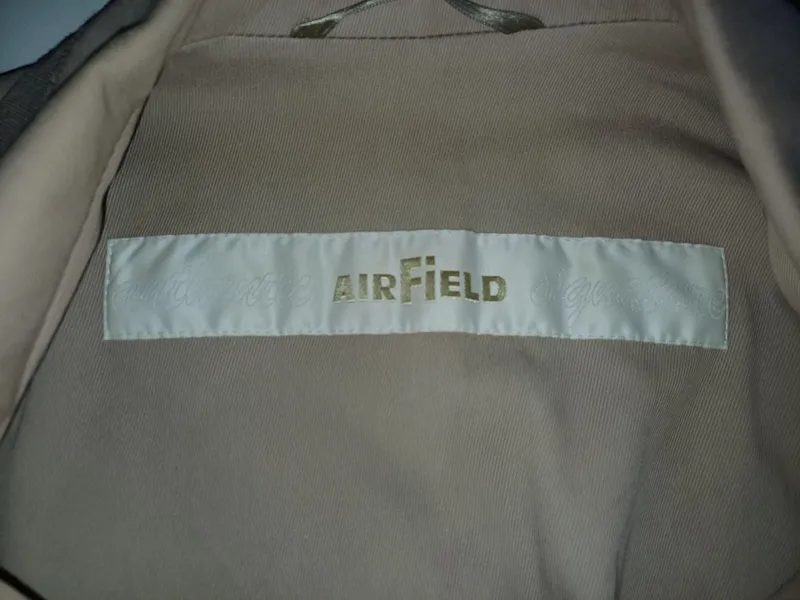 Airfield Damen Blazer Baumwolle Beige Gr. 36 S Stickerei Strass 5