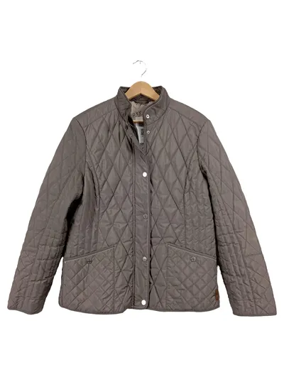 Gerry Weber Damen Steppjacke Gr. M/40 Grau Klassisch Übergangsjacke
