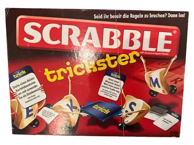 Mattel Scrabble Trickster Edition Brettspiel Wortspiel Familienspiel ab 10 Jahre