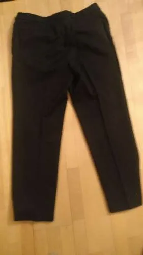 AUBI Herren Anzughose Blau Klassisch Bundfalte Gr. 25 Business Hose 2