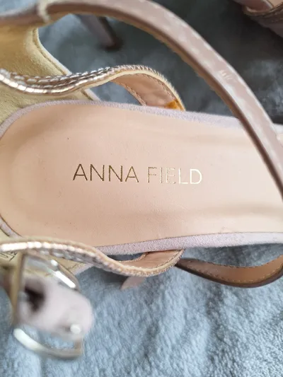 Anna Field Sandaletten Damen Gr. 38 Pink Elegant Riemchensandalen