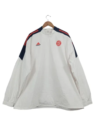 Adidas FC Bayern München Trainingsjacke Herren 3XL Weiß Windbreaker
