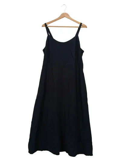 Zizzi Damen Freizeitkleid Gr. 40/L Schwarz Maxikleid Casual