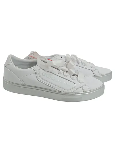 adidas Sleek W Damen Sneaker Low Gr. 39.5 Weiß Casual Freizeitschuh