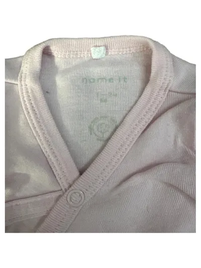 NAME IT Baby Wickelbody Langarm Rosa Gr. 56 0-2 Monate Mädchen