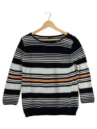 Cinque Damen Pullover gestreift Mehrfarbig Gr. 36/S Baumwolle Maritim