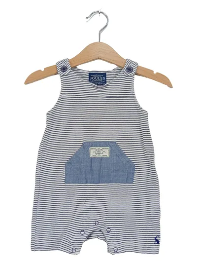Joules Baby Body Gestreift Blau Gr. 6 Monate Baumwolle