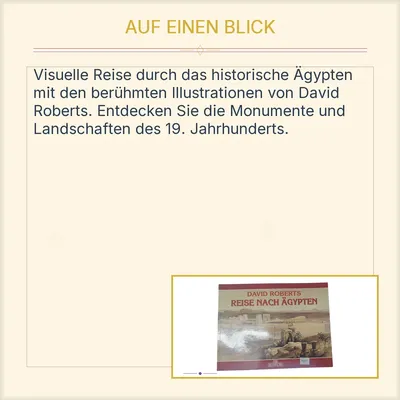 David Roberts Ägypten Reiseführer Hardcover Bonechi Illustrationen Nil Kunst