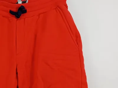 Macchia J. Sport Shorts Kinder Gr. 152 Rot Baumwolle Logo Zugband