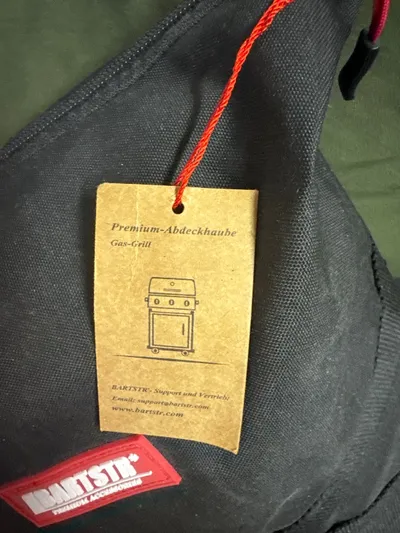 BARTSTR Premium Abdeckhaube Gas-Grill Grillabdeckung Schwarz Schutzhülle