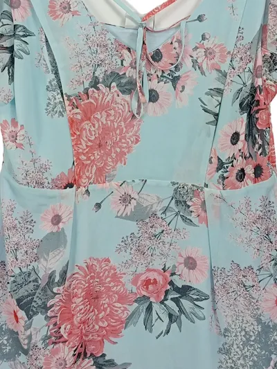 Mamalicious Damen Freizeitkleid Gr. S Blau Blumenmuster