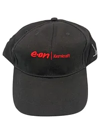 E.ON Kernkraft Basecap Kappe Schwarz Logo Fanartikel Energie Mütze Sammler 1