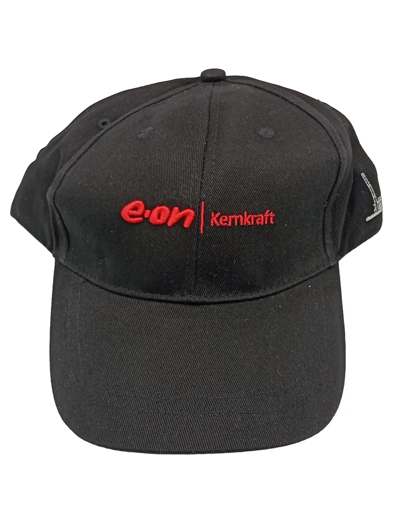 E.ON Kernkraft Basecap Kappe Schwarz Logo Fanartikel Energie Mütze Sammler 1