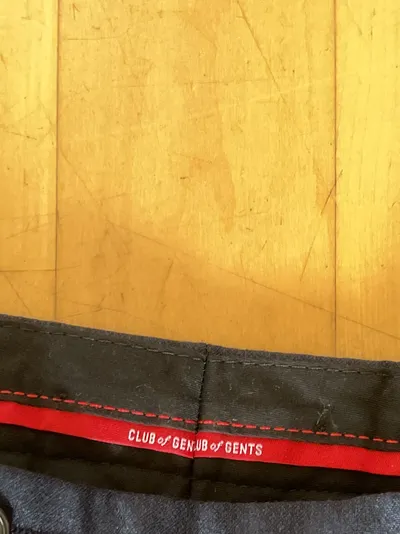 Club of Gents Anzughose Herren Blau Strukturmuster Wolle Gr. W32/48/M
