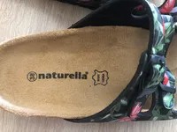 Naturella Damen Pantoletten Sandalen Blumenmuster Gr. 38 Casual Mehrfarbig 5