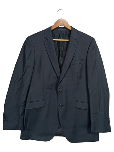 FELIX W. Herren Sakko Gr. 48 Grau Elegant Business Blazer Jacke