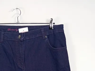 Wissmach Damen Stoffhose Blau Gr. 50 3XL Casual