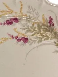 Edelstein Maria-Theresia Essteller 25cm Porzellan Blumenmuster Klassisch Weiß