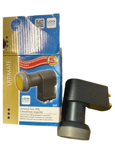 Schwaiger Universal Twin LNB SPS6814A vergoldete F-Anschlüsse SAT HD