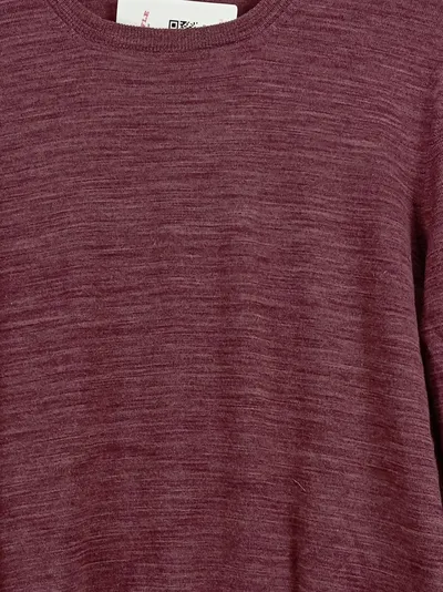 Gran Sasso Herren Pullover Gr. 38 Rot Wolle Klassisch