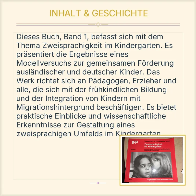Zweisprachigkeit im Kindergarten Band 1 IFP Auer Frühpädagogik 3