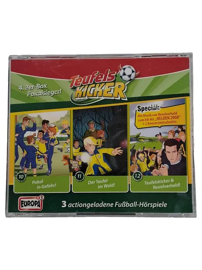 Teufelskicker 4. 3er-Box Pokalsieger Folge 10-12 Hörspiel CD Kinder Fußball