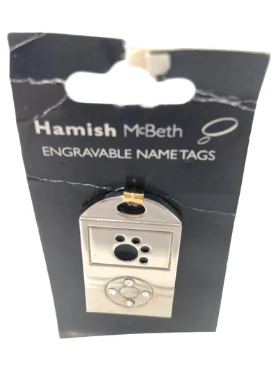 Hamish McBeth Gravurbarer Namensanhänger Kettenanhänger Silber Hund