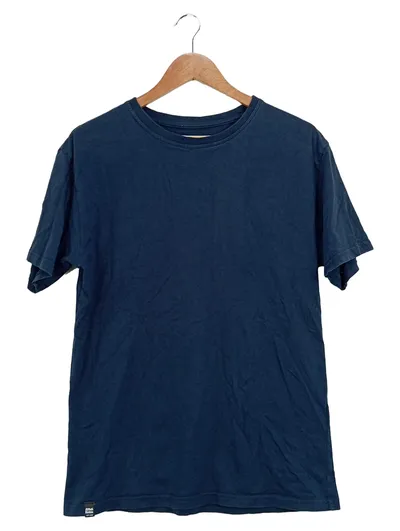 Alife & Kickin Herren T-Shirt Basic Blau Gr. 46/S Baumwolle Logo