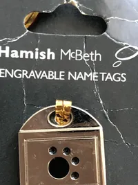 Hamish McBeth Pawd Player Hundemarke Anhänger Silber Gravierbar Hund Katze 2