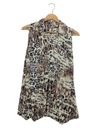 CANDA Damen Blusenkleid Gr. 38 M Mehrfarbig Tierdruck Modern
