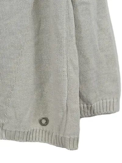 Olsen Damen Pullover Gr. 42/XL Beige Strick Baumwolle Casual