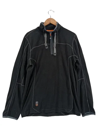 Killtec Herren Fleecepullover Gr. 50/L Schwarz Outdoor Half-Zip Pullover