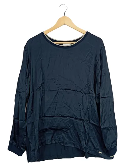 Cinque Damen Sweatshirt Blau Modern Gr. XXL Viskose Langarm