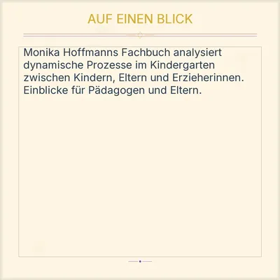 Zusammenleben im Kindergarten Monika Hoffmann Pädagogik Erziehung Juventa