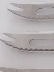 Bergader Käsemesser Set 3 Stück Edelstahl Blau Klassisch