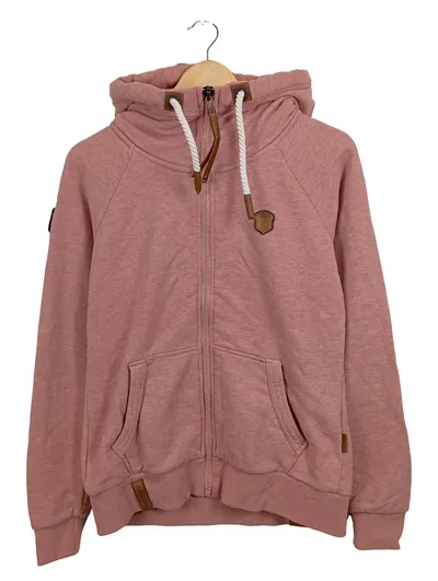 Naketano Damen Kapuzenjacke Hoodie Rosa Gr. 40/L Casual