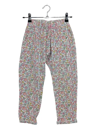 NEXT Mädchen Stoffhose Blumenmuster Gr. 5-6 Jahre Freizeit Baumwolle