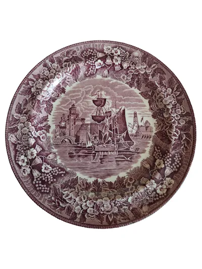 Wedgwood Ferrara Essteller Vintage Mehrfarbig Porzellan 20,5 cm