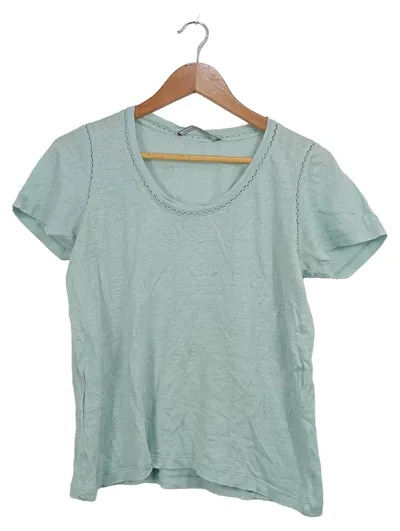 Comptoir des Cotonniers Damen T-Shirt Türkis Gr. 38/M