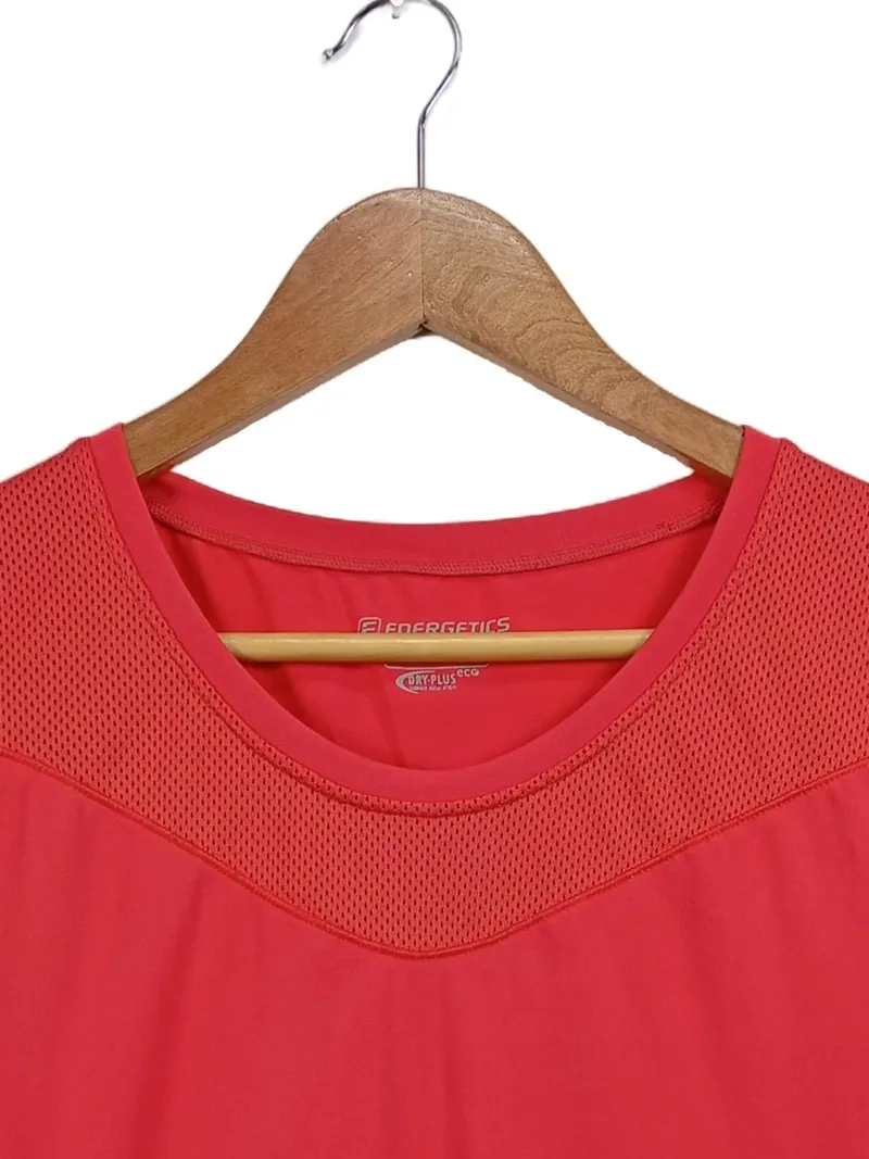 Energetics Damen Sport Shirt Gr. 40/L Rot Sportlich DRY PLUS eco 2