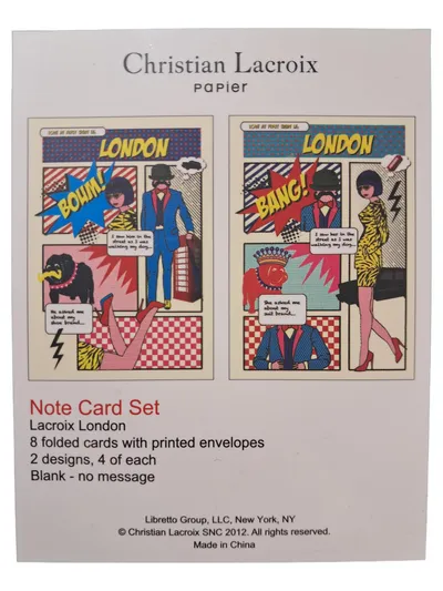 Christian Lacroix Notizbuch Journal London Comic Pop Art Mehrfarbig Retro