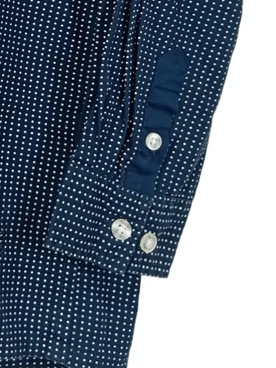 COOL CLUB Kinder Hemd Jungen Gr. 116 Blau gepunktet Langarm Klassisch
