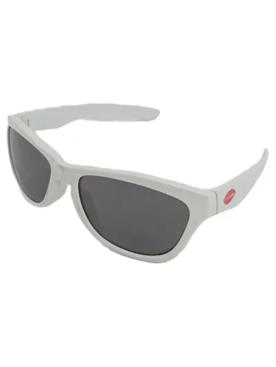 Caramba Sonnenbrille Weiß Sportlich Damen Grau Gläser UV-Schutz