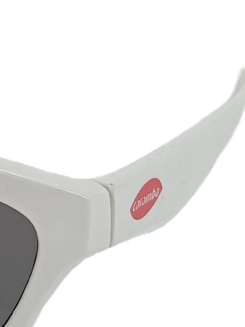 Caramba Sonnenbrille Weiß Sportlich Damen Grau Gläser UV-Schutz 2