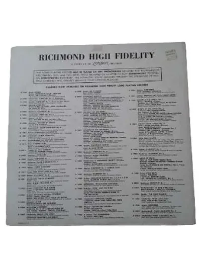Tchaikovsky Violin Concerto Ricci New Symphony Orchestra Vinyl LP Richmond