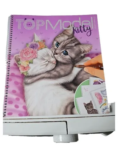 Depesche TOPModel Kitty Malbuch Kreativ Set Katze Kinder Lila Bastelbuch