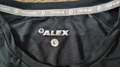 Alex Training Sport Shirt Herren Gr. L Schwarz Funktionsshirt Kurzarm