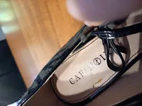 CafèNoir Damen Pumps Gr. 38 Mehrfarbig Zebra-Print Riemchen Elegant 4