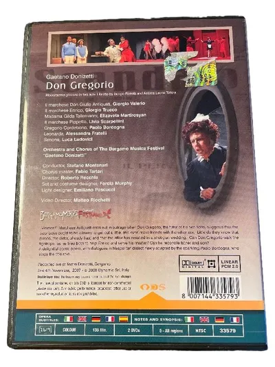 Dynamic Donizetti Don Gregorio DVD Klassische Oper Paolo Bordogna Bergamo